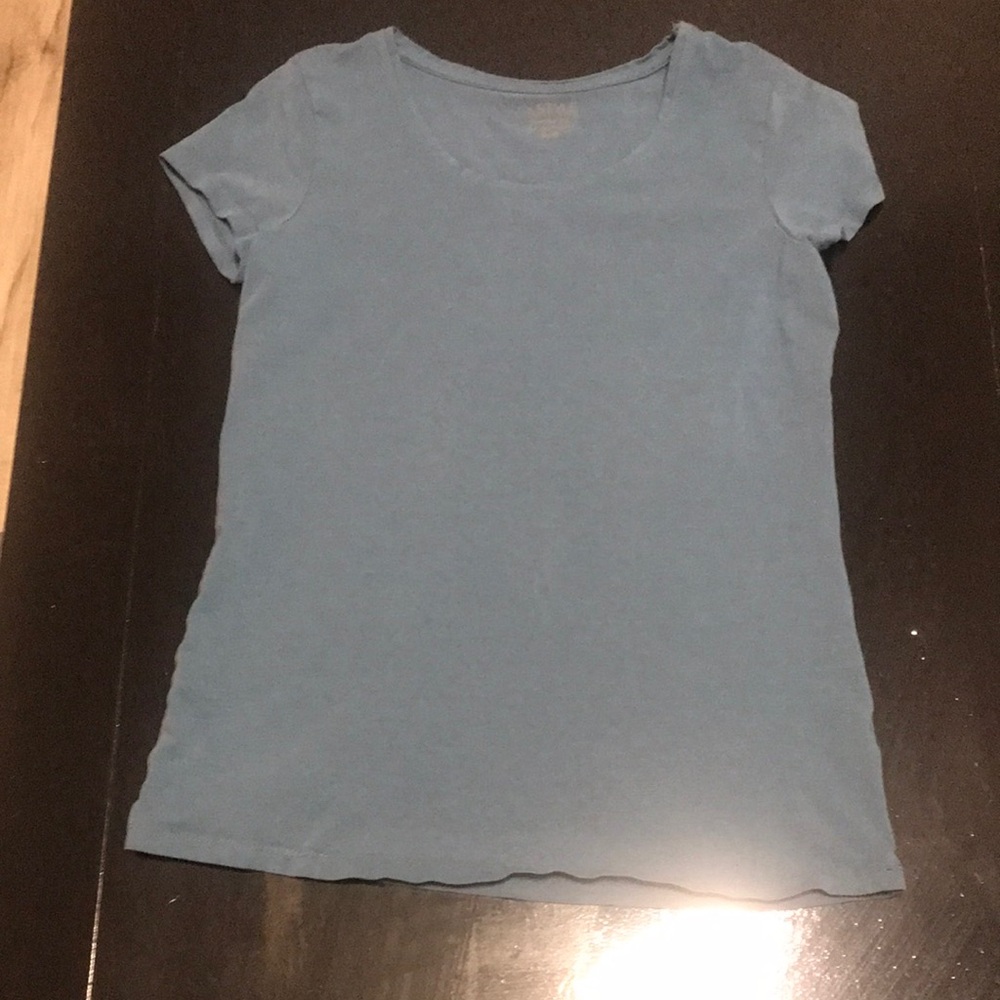 Women's Light Blue Short Sleeve Crewneck Tee